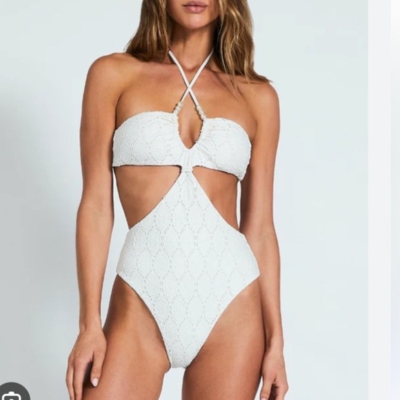 DEVON WINDSOR
Riley Swimsuit Ivory Eyelet NWT - Picture 1 of 8